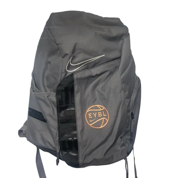 Nike Gray and Orange EYBL Elite Hoops Athletic Backpack - Picture 1 of 13